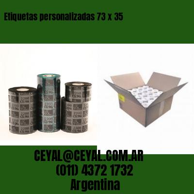 Etiquetas personalizadas 73 x 35
