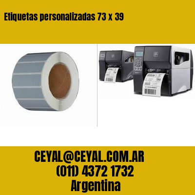 Etiquetas personalizadas 73 x 39