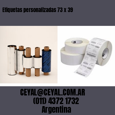 Etiquetas personalizadas 73 x 39