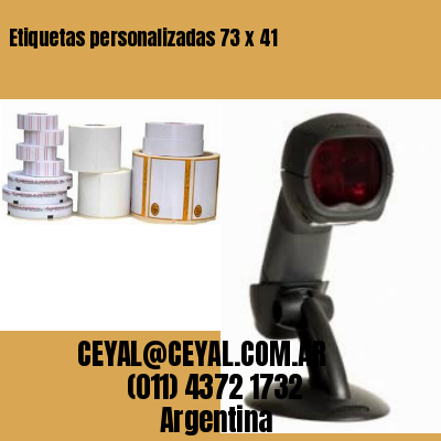 Etiquetas personalizadas 73 x 41