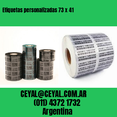 Etiquetas personalizadas 73 x 41