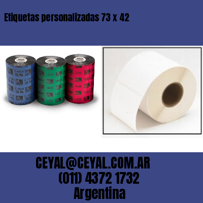 Etiquetas personalizadas 73 x 42