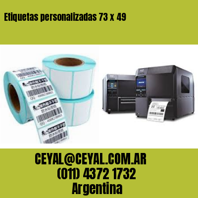 Etiquetas personalizadas 73 x 49