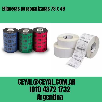 Etiquetas personalizadas 73 x 49