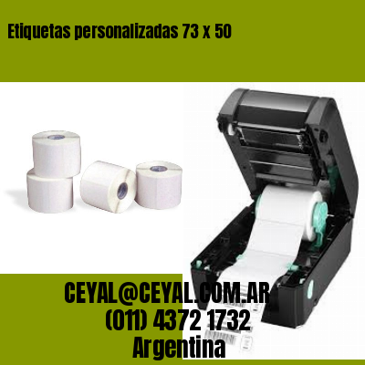 Etiquetas personalizadas 73 x 50