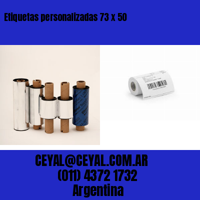 Etiquetas personalizadas 73 x 50