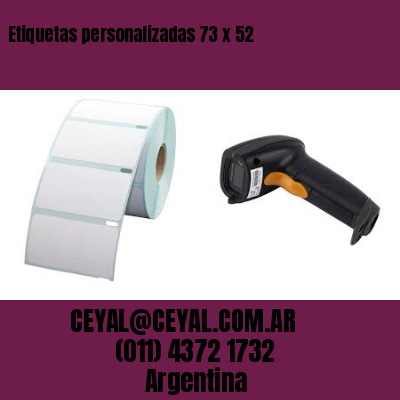 Etiquetas personalizadas 73 x 52