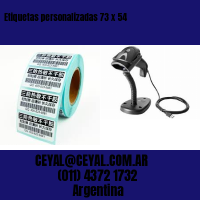 Etiquetas personalizadas 73 x 54