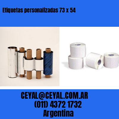 Etiquetas personalizadas 73 x 54