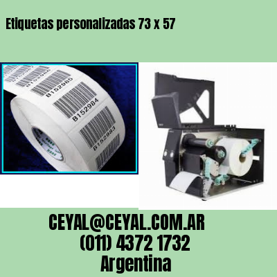 Etiquetas personalizadas 73 x 57