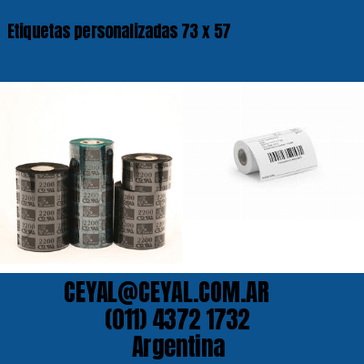 Etiquetas personalizadas 73 x 57
