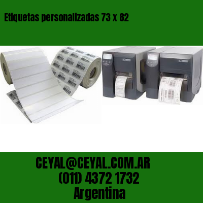 Etiquetas personalizadas 73 x 82