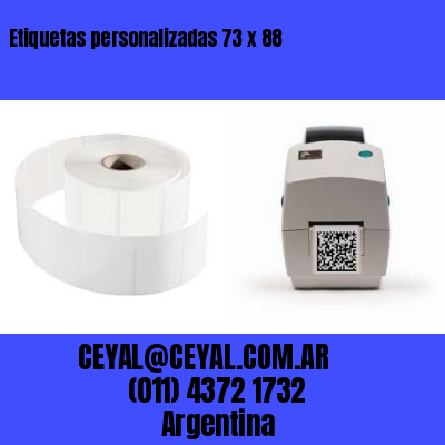 Etiquetas personalizadas 73 x 88