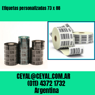 Etiquetas personalizadas 73 x 88