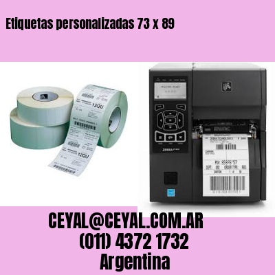 Etiquetas personalizadas 73 x 89