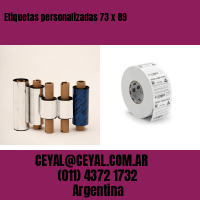 Etiquetas personalizadas 73 x 89
