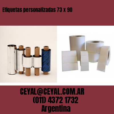 Etiquetas personalizadas 73 x 90