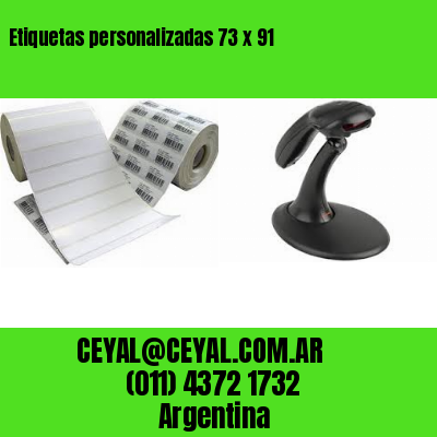 Etiquetas personalizadas 73 x 91