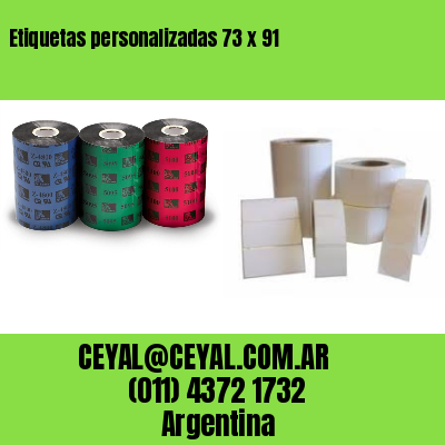 Etiquetas personalizadas 73 x 91