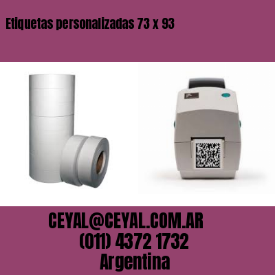 Etiquetas personalizadas 73 x 93