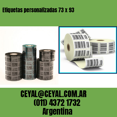 Etiquetas personalizadas 73 x 93