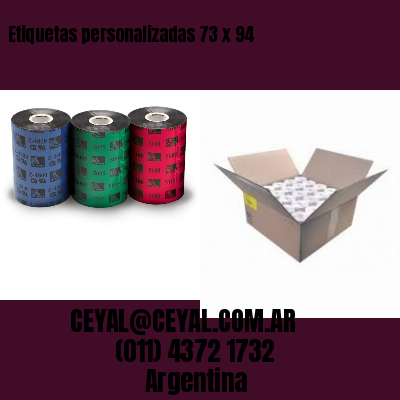 Etiquetas personalizadas 73 x 94