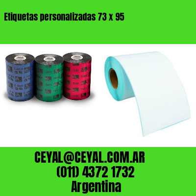 Etiquetas personalizadas 73 x 95