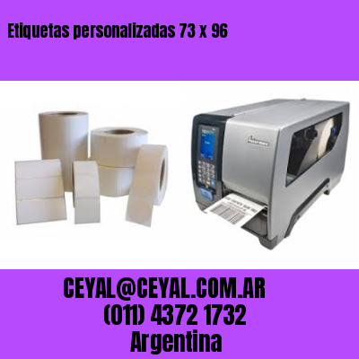 Etiquetas personalizadas 73 x 96