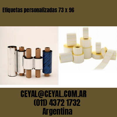 Etiquetas personalizadas 73 x 96