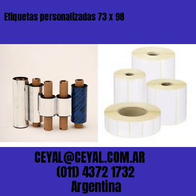 Etiquetas personalizadas 73 x 98