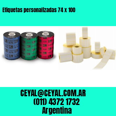 Etiquetas personalizadas 74 x 100