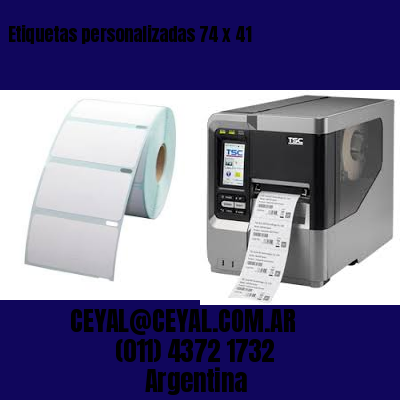 Etiquetas personalizadas 74 x 41