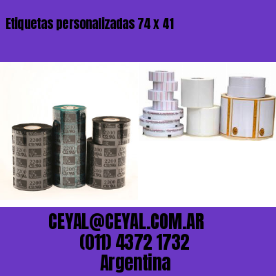 Etiquetas personalizadas 74 x 41