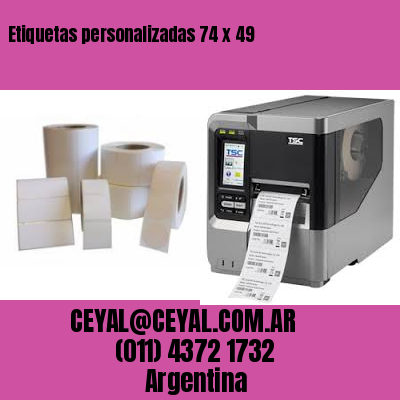 Etiquetas personalizadas 74 x 49