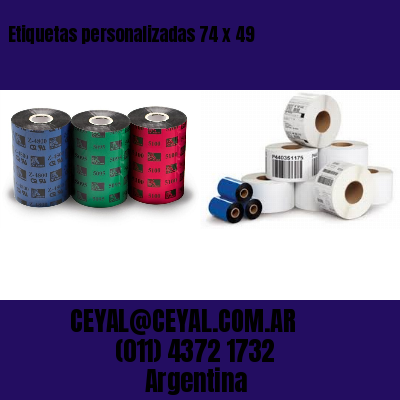 Etiquetas personalizadas 74 x 49
