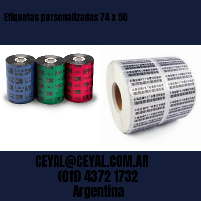 Etiquetas personalizadas 74 x 50