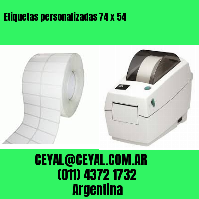 Etiquetas personalizadas 74 x 54