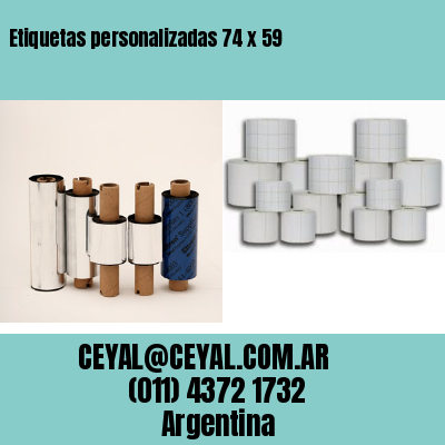 Etiquetas personalizadas 74 x 59