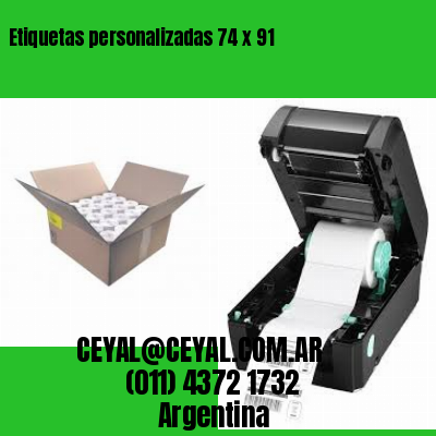 Etiquetas personalizadas 74 x 91