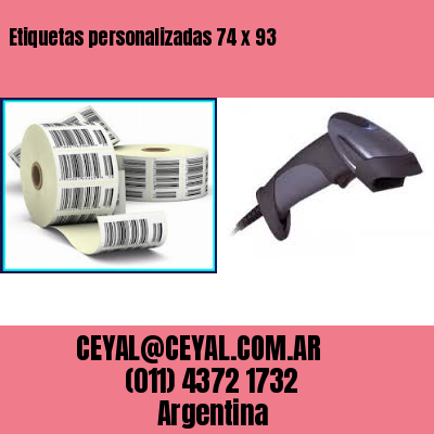Etiquetas personalizadas 74 x 93