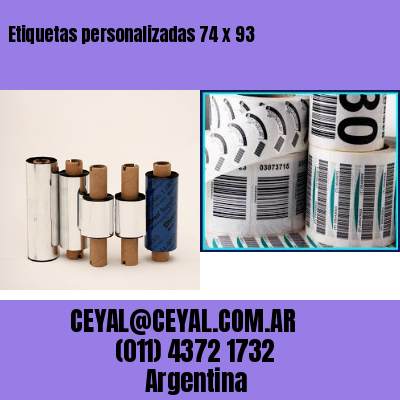 Etiquetas personalizadas 74 x 93