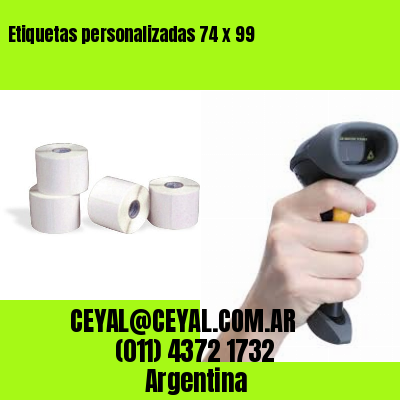 Etiquetas personalizadas 74 x 99