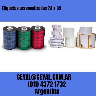 Etiquetas personalizadas 74 x 99