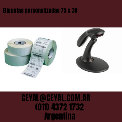 Etiquetas personalizadas 75 x 39