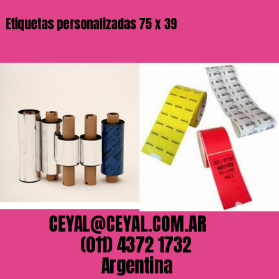 Etiquetas personalizadas 75 x 39