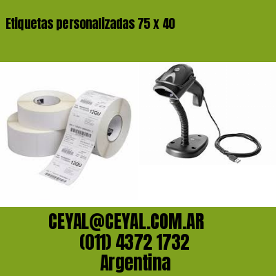 Etiquetas personalizadas 75 x 40