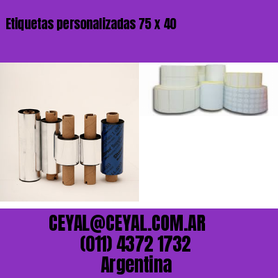Etiquetas personalizadas 75 x 40