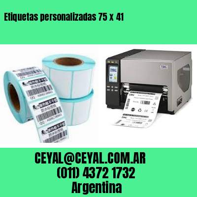 Etiquetas personalizadas 75 x 41