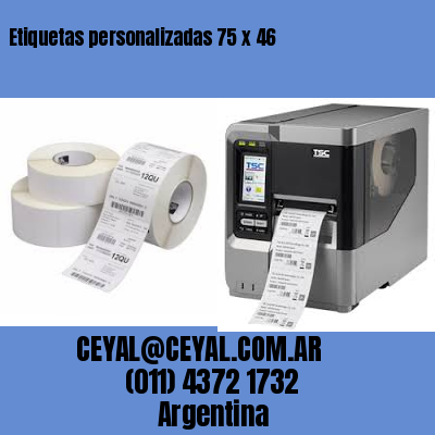 Etiquetas personalizadas 75 x 46