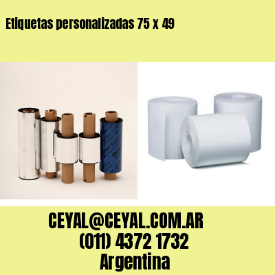 Etiquetas personalizadas 75 x 49